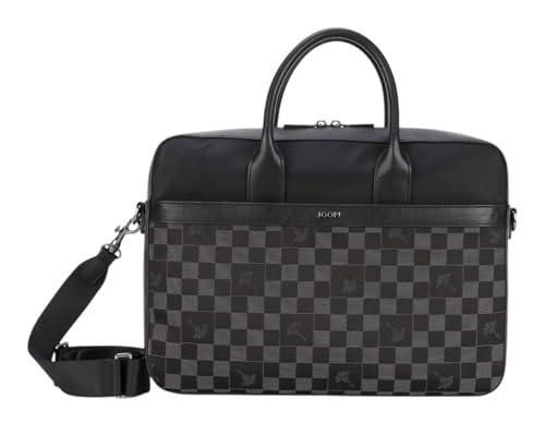 Joop! Businesstasche mit Laptopfach Scacchi Pandion Briefbag Black schwarz