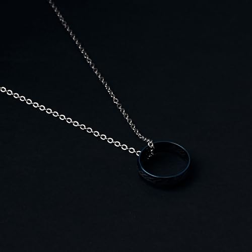 Image of SALTY ALPHA Anti Tarnish Stainless Steel Promise Ring Locket Neck Chain for Men | Stylish Pendant Necklace | Jewellery Accessories for Boys | Minimal Jewelry | Gifts for Boyfriend & Husband | Gift for Diwali, Christmas, Marriage, Birthday