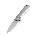 Kizer Cutlery Folding Pocket Knives Flipper Knife Frame Lock Titanium Handles Tactical EDC Knife, Envoy Ki3493