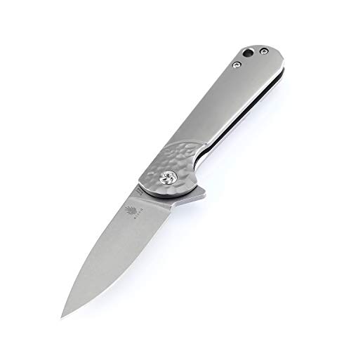 Kizer Cutlery Folding Pocket Knives Flipper Knife Frame Lock Titanium Handles Tactical EDC Knife, Envoy Ki3493
