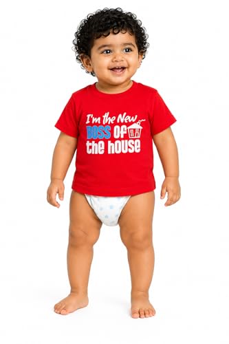 Image of BODYCARE Kids Inafant Placement Print Boys Round Neck Half Sleeves Cotton T-Shirt | Skin Friendly Regular Fit | Soft Breathable Fabric Comfortable & Durability | Pack of 1 | Mustard | Age 6-12 Months