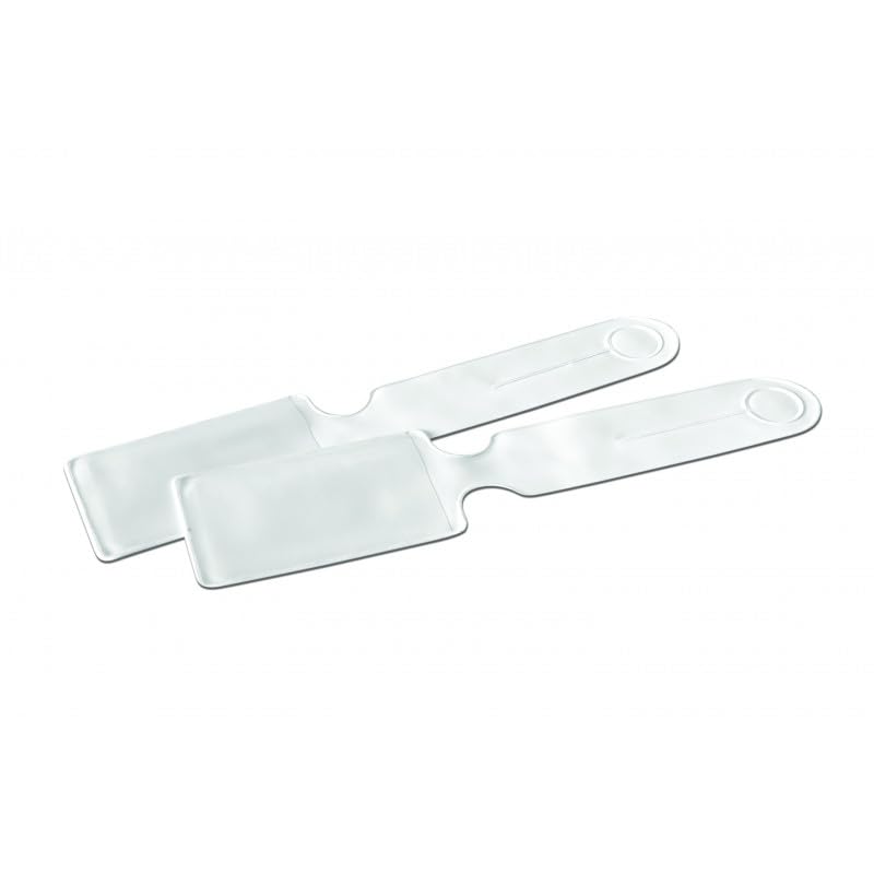 Porte-étiquette bagage format carte bancaire - Blanc (lot de 100)