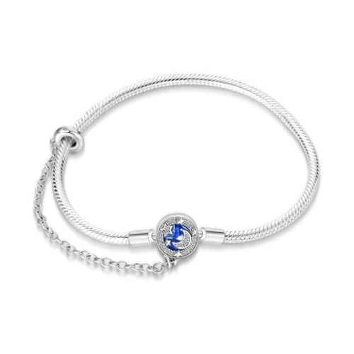 S925 Sterling Silver Snake Chain Charm Bracelet Butterfly Sunflower with 5A Cubic Zirconia Gifts for Women