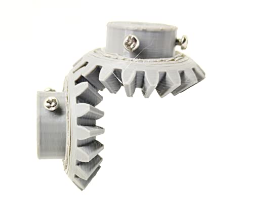 Image of INVENTO 4pcs 3D Printed Plastic Bevel Gear 18 Teeth (48mm dia), 10mm Width, 5mm hole, 2.5 Module for DIY Projects