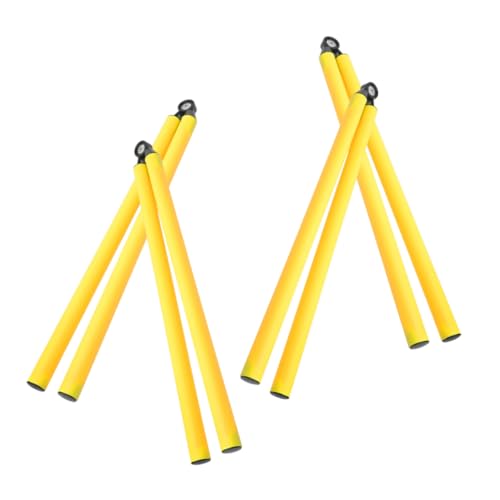 KOMBIUDA 4 Pack Football Training Sign Rods Basketball Practice Equipment Abs Metal for Sports