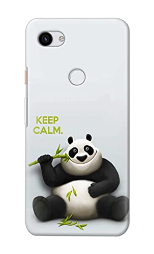 Image of PRINTFIDAA� Printed Hard Back Cover Case for Google Pixel 3A Back Cover (Cartoon Panda) -2808
