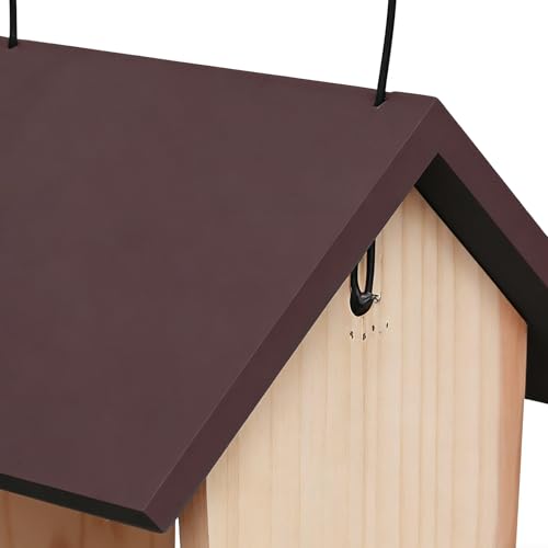 Mangeoire à oiseaux stable pour perruche, solution anti-gaspillage en bois