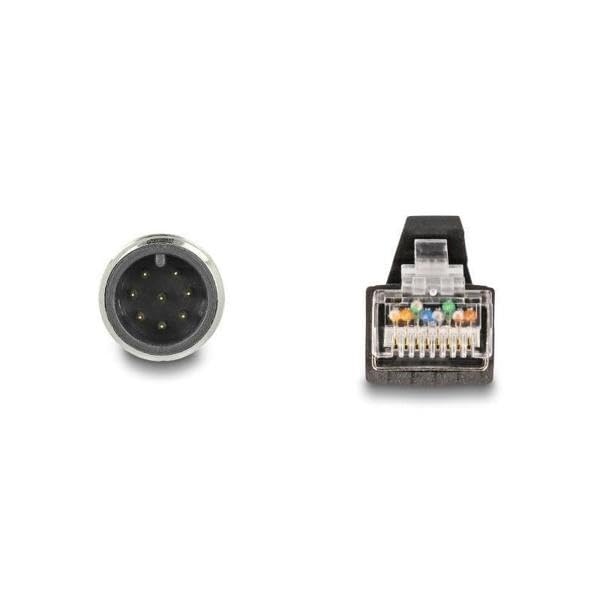 DeLOCK 80424 - Cable M12 conector de 8 polos codificado A a conector RJ45 PUR TPU 5 m