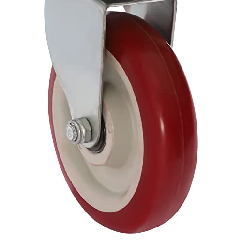 Carretilla industrial de acero 1500 lbs con 4 ruedas miniatura 6