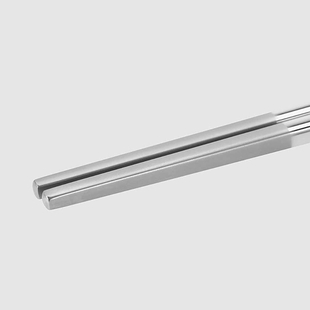FAMMIX Palillos De Acero Inoxidable Reutilizable, 12 Pares De Palitos De Corte De Metal, Lavavajillas Japoneses De Palillo Coreano Chino Seguro, Liviano, Liviantes, Prepara A