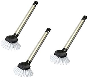 Stainless Steel Handle Dish Brush - Washing Up Brush Set of 3