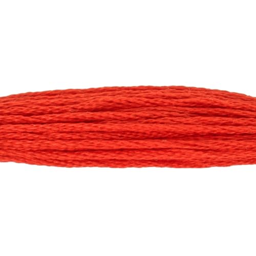 Image of Hobby Lobby DMC Cotton Embroidery Floss - 666 Bright Red, Set of 12