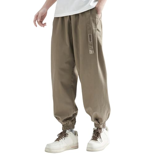 Man Winter Casual Daily Lazy Versatile Fashion Holes in The Waist Denim Pants Cargo Pants Boys