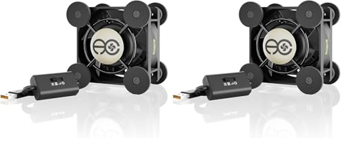 AC Infinity MULTIFAN Mini, Compact 40mm x 20mm USB Fan, UL-Certified for VR Gear, Aquarium, Roku, Router, Raspberry Pi, Cosplay, Helmet Cooling Ventilation (Pack of 2)