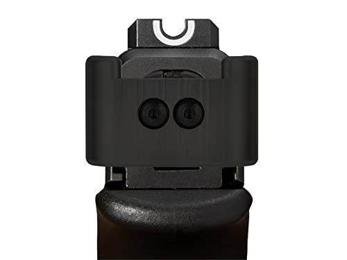 NDZ Performance Slide Rack Assist Cover Plate with Grooves for Springfield Hellcat & Hellcat Pro, RDP, Anodized Aluminum, Made in The USA - Black