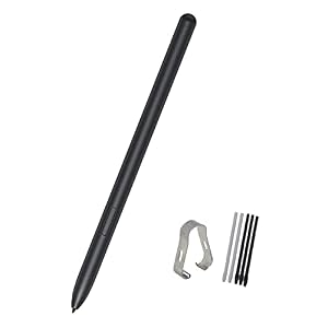 Ersatz-Eingabestift für Samsung Galaxy Tab S7, Tab S7 FE SM-T730, SM-T733, SM-T736B,Tab S7 FE S Pen Ersatz Stift+ Spitzen/Federn-ohneBluetooth (Mystisches Schwarz)