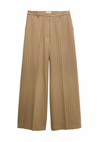 Pantalon palazzo flanelle à fines rayures femme Marks & Spencer premium
