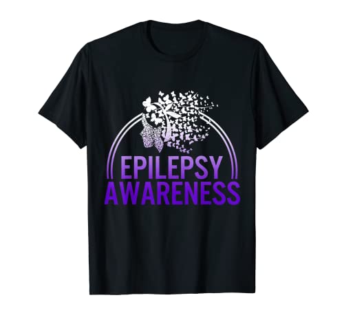 Epilepsia Conciencia Hija Convulsión Guerrero Cinta Púrpura Camiseta