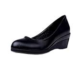 Chaussures Bateau Confortables Pas Cher Femmes Mocassins Cuir Bouts Rond Respirant,Le Choix pour Le Travail Et l'usure Quotidienne, Chaussures CompenséE Fille