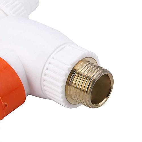 Image of BATH GURU Plastic Heavy Duty White Turkey Nozzle Bib Cock Tap for Bathroom Kitchen & Garden (Pack of 2)
