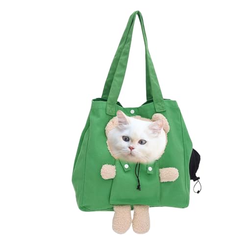 Liakyunf Transportín para Gatos,Pequeña Bolsa De Plegable | Transportín De Viaje para Gatos Y Bolso para Perros - para Cachorros Y Medianos para Viajes Y Actividades