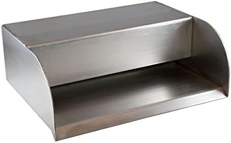 Picard 12" Cascading Scupper Spillway Trough Wall Mount for Pools, Ponds, Fountains & Water Features - Stainless Steel