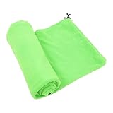 TOPBATHY Saco de Dormir para Adultos Ligero de Invierno en Forma, de Poliéster Polar, Color Verde, Portátil y Resistente al Viento para Camping, Senderismo y Mochileros