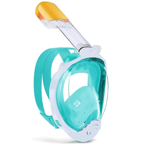 Máscara de buceo panorámica para snorkel con visión integral de adultos y niños