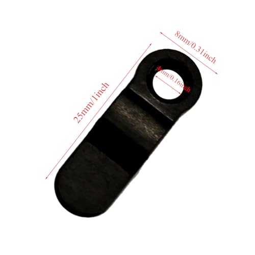 Image of 80 Pcs Metal Bow Shape Picture Frame Turn Buttons with Screws - Black, 1 Inch - Ideal for Hanging Pictures, Drawings, Photos, and Crafts - Durable Photo Frame Backing Clips - Hardware Set