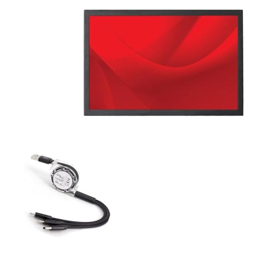 BoxWave Cable Compatible with UVP Digital Signage Commercial LCD Display M32SB2T (32 in) - AllCharge miniSync, Retractable, Portable USB Cable - Jet Black