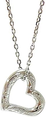 Amazon ハワイアンジュエリー オープンハート ネックレス サージカルステンレス 316l シルバー ネックレス 通販