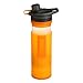 GRAYL GeoPress 24 oz Water Purifier Bottle - Filter for Hiking, Camping, Survival, Travel (Visibility Orange)