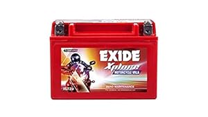 Exide XLTZ9 Battery with a 24-Month Pro-rata Warranty (Red)