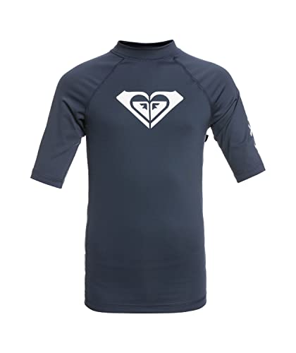 Roxy Girls Surf Shirt Rg Whole Hearted Short Sleeve Rashguard, Mood Indigo 22, 14 Years Us #TOP19