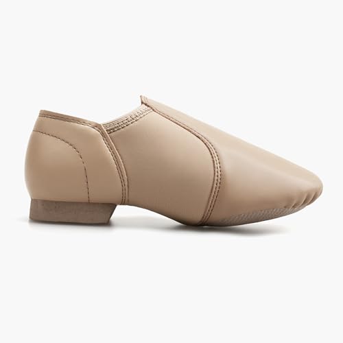 Stelle Stelle PU Leather Jazz Shoes for Girls & Boys – Tan Dance Shoes