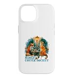 Custodia per iPhone 14 Midnight Coffee Society
