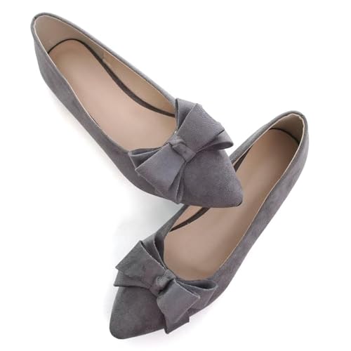 Image of SAILING LU Women's Bow-Knot Pointed Toe Ballet Flats