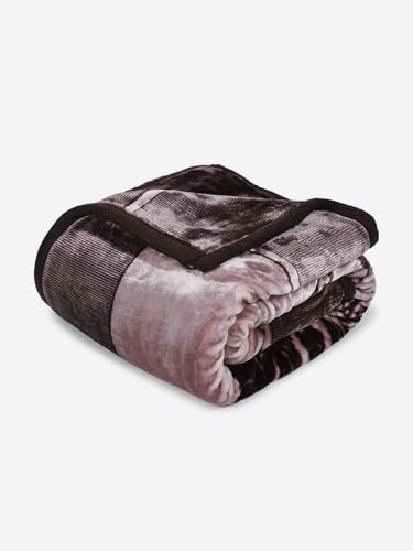 Image of Monte Carlo Double Bed Heavy Winter Blanket Moon Valley 2 Ply Box Pack 870 GSM | 4.5 KG, (240x220 CM), Rust