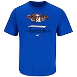 Buffalo Football Fans. Smash Tables Royal T-Shirt (Sm-5X) (Short Sleeve, Large)