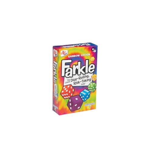 Farkle Classic Dice Game – Rainbow Kids Games, Dice Games, Family Games, Travel Games, Adult...