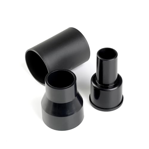 WORKSHOP Wet/Dry Vacs Vacuum Accessories WS25055A Wet/Dry Shop Vacuum Attachment Adapter Combo Kit for Wet Dry Vacuum Cleaners, Connect Vacuum Hoses and Parts, 3-Piece Kit