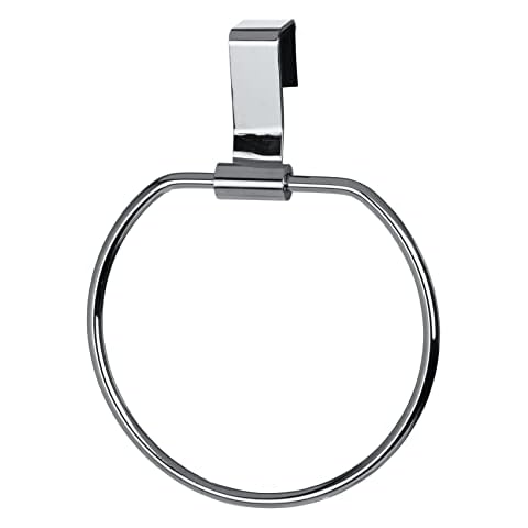 WENKO Tür-Handtuchring, Handtuchhalter zum Einhängen an Schublade und Schranktür, ohne Bohren Cover