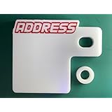 自賠責ステッカープレート アドレス ADDRESS 上文字B (3ｍｍ厚白地赤文字)