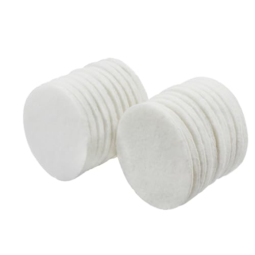 Image of 20 Pcs 4 inch Drill Brush Scrubber Scouring Pads | 1200 Grit, Hook & Loop Power Scrubber Scour for Rotary Tools, Random Orbital Sander (White)