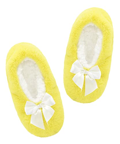 Image of Keyela Women Cozy Warm Slipper Socks, Non Slip Gripper Indoor House Socks | Soft warm cozy fabric, gripper anti-slip bottom for bedroom, lounge and all indoor daily use