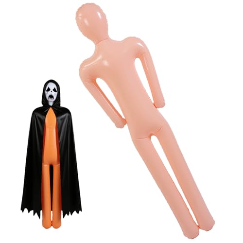 laxreheye Aufblasbare Puppe | Lebensgroße Aufblasbare Schaufensterpuppe Requisiten - Realistische Deko Für Halloween Partys Escape Rooms Garten & Haus