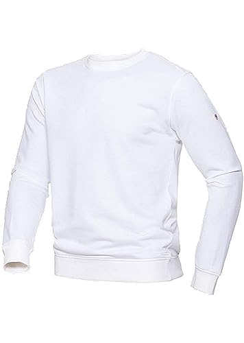 Sweat mixte coton et polyester blanc BP 1720 résistant au rétrécissement taille 2XL