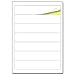 192 x 38 mm, Étiquettes Autocollantes pour Dossiers Classeur A4 - 25 feuilles
