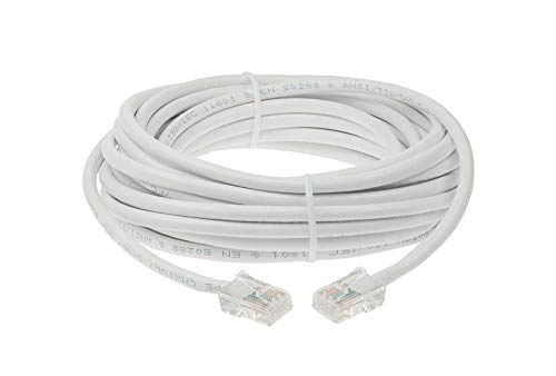 Cable de red Ethernet Cat 5E 25ft UTP blanco miniatura 1