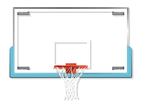 Bison, Inc. Duraskin Backboard Safety Padding for Rectangular Backboards, Columbia Blue, 72